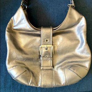 Michael Kors metallic hobo bag,